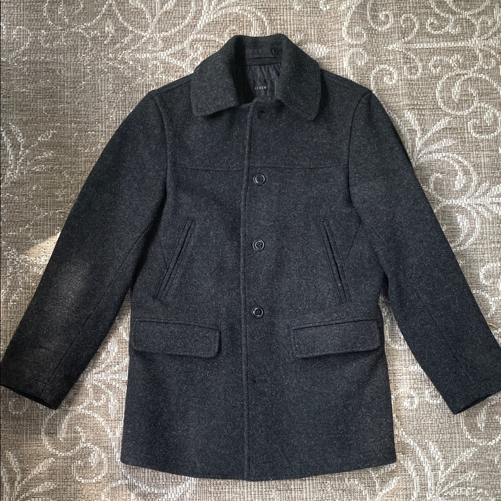 J. Crew Charcoal Pea Coat
